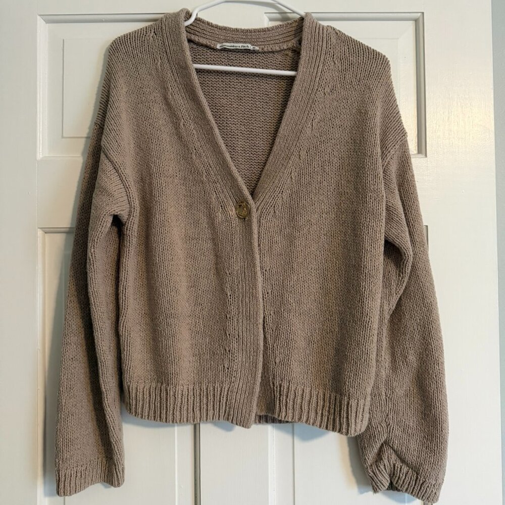 Abercrombie Women's Textural 1-Button Cardigan Medium